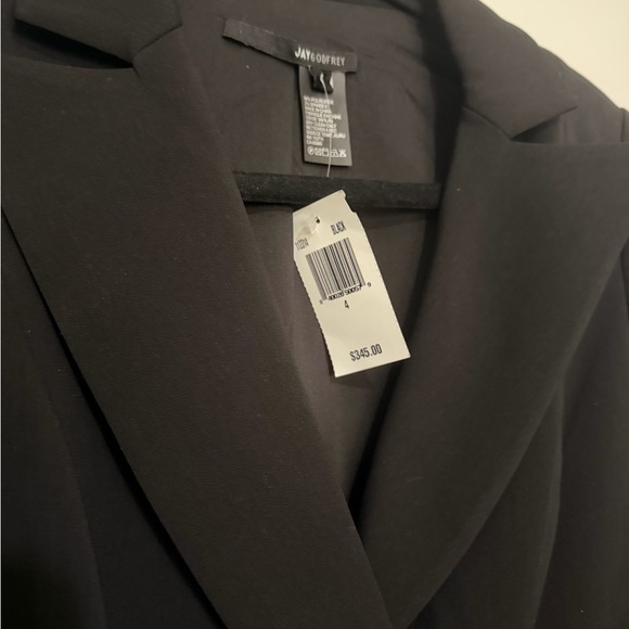 NWT Jay Godfrey Black Tuxedo Blazer Dress Size 4 - Picture 4 of 5